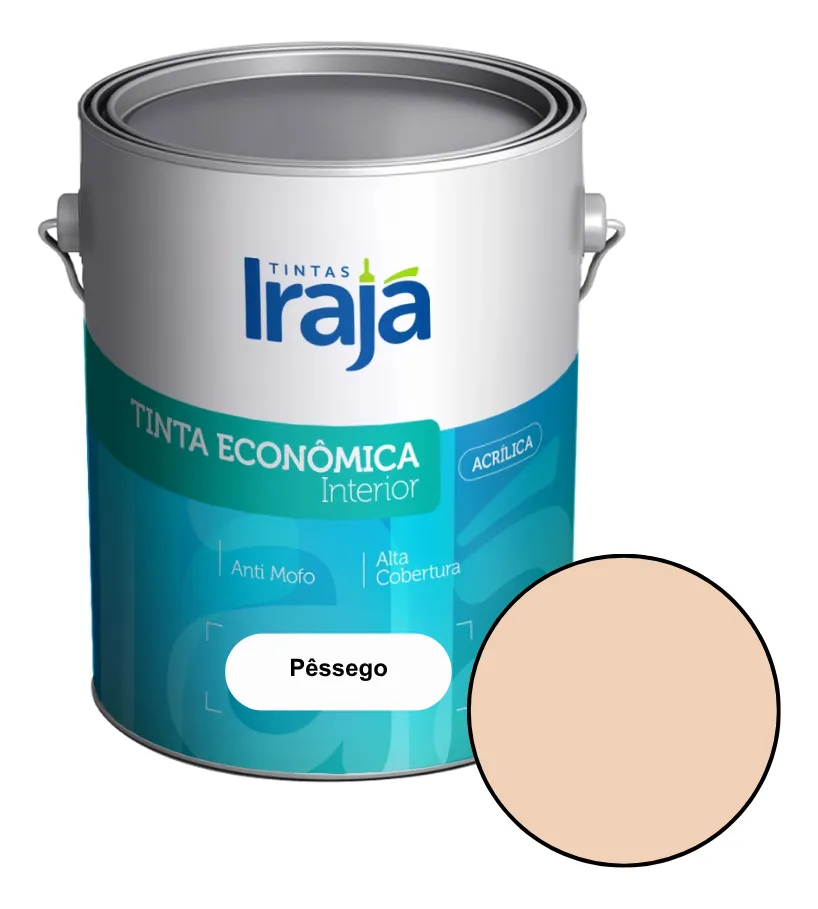 Tinta Látex Acríl. Irajá 3,6l-interno Cor Pessego